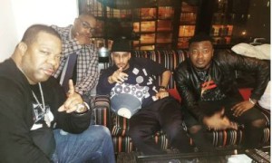 MC Galaxy chills with Busta Rhymes and Swizz Beatz