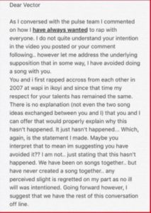 M.I Writes Open Letter To Vector [SEE PICTURES]