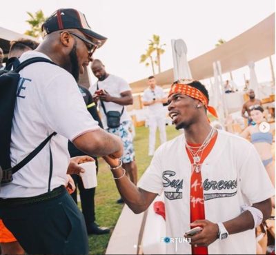 Check Out Cute Photos And Video Of Davido And Paul Pogba Together In Dubai