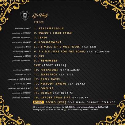 Reminisce-s-El-Hadj-tracklist