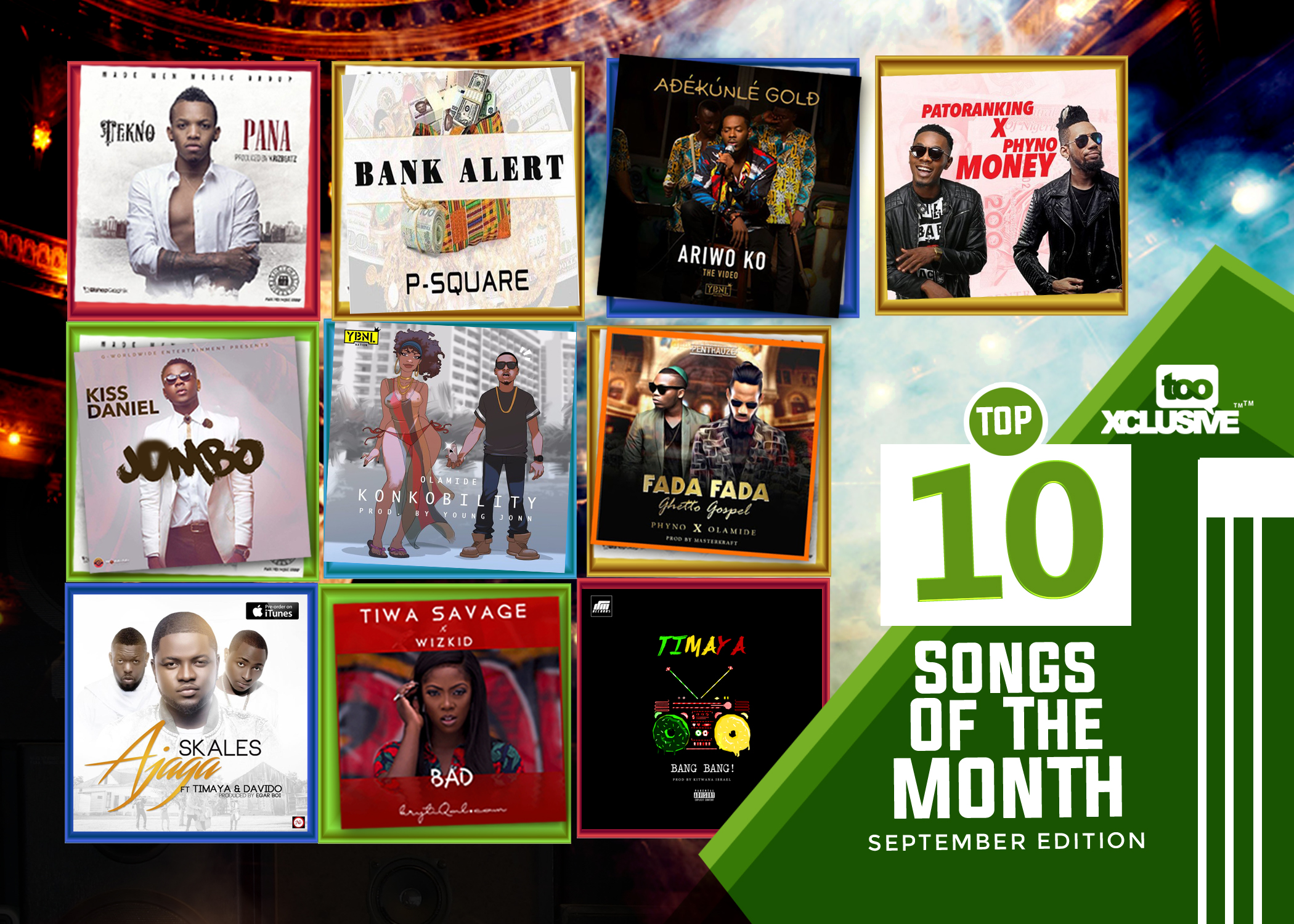 Top 10 Songs For The Month Of September