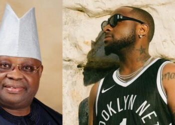 2019 elections dancing senator ademola adeleke receives massive support from davido declares hell be in all his political rallies video 1