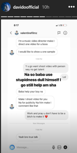 Davido Helps Instagram User After CDQ’s Intervention