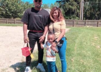 rapper olamide steps out with his fiancee and son photos