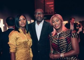 dj cuppy and dad