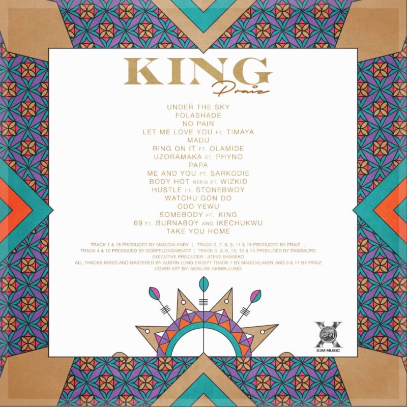 Praiz to drop “King” Album this December, View Album Art & Tracklist 2