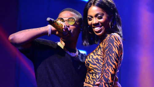 Watch The Moment Wizkid Press Tiwa Savage’s Yansh At The One Africa Fest In Dubai