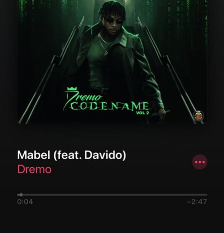 Dremo - "Mabel" ft. Davido