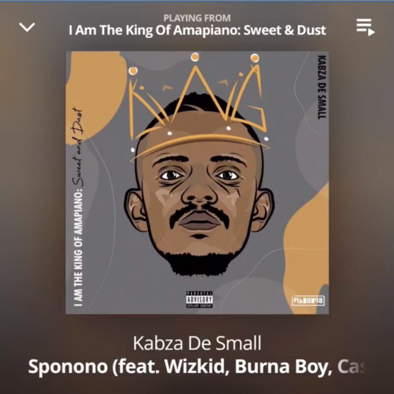 Kabza De Small - Sponono ft. Wizkid, Burna Boy, Cassper Nyovest, Madumane 1 Sponono