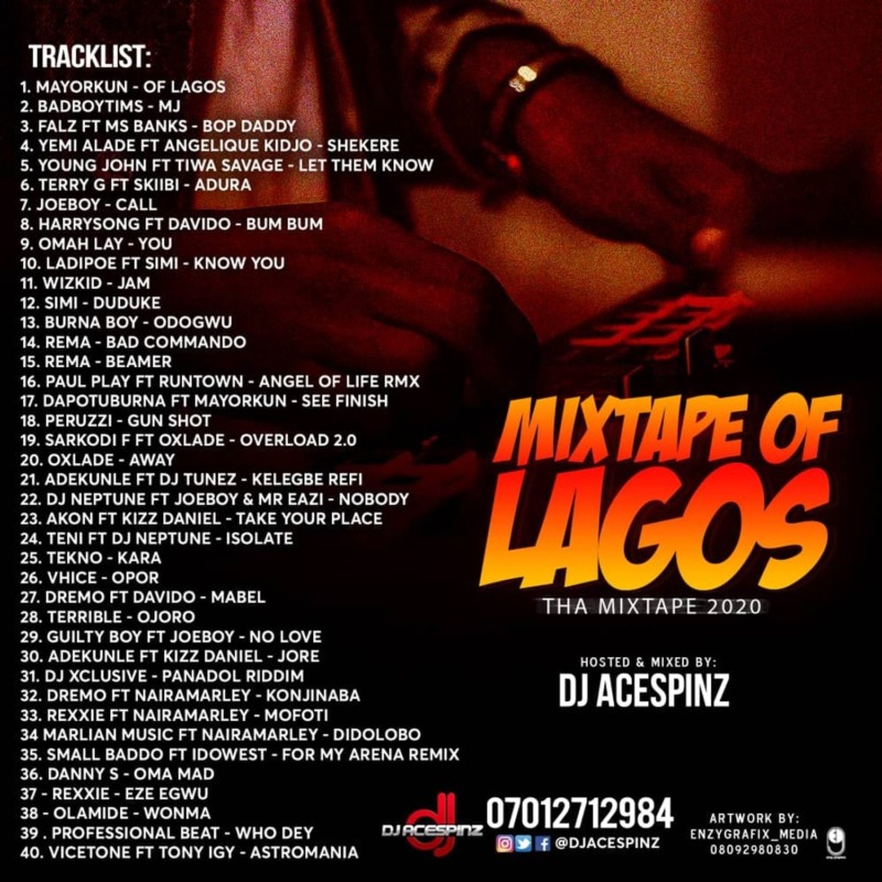 Dj Ace Spinz – “Mixtape Of Lagos”