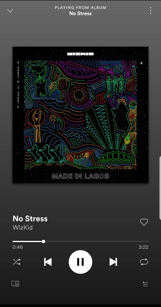 WizKid No Stress Lyrics