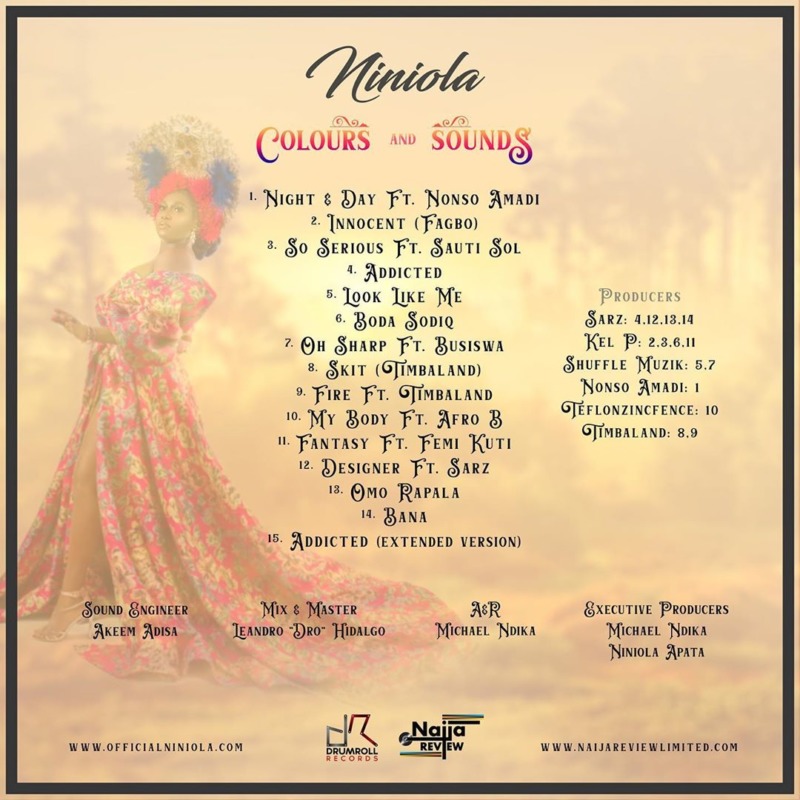 Niniola Colours And Sounds Tracklist