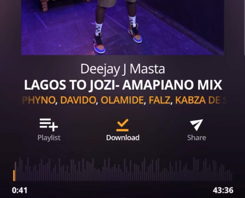 Mixtape Deejay J Masta - Amapiano Mix (Lagos To Jozi) 1 Deejay