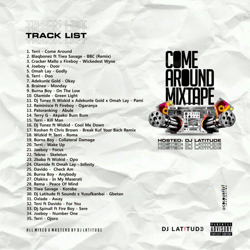 Mix DJ Latitude - Come Around Mixtape 2 width=800