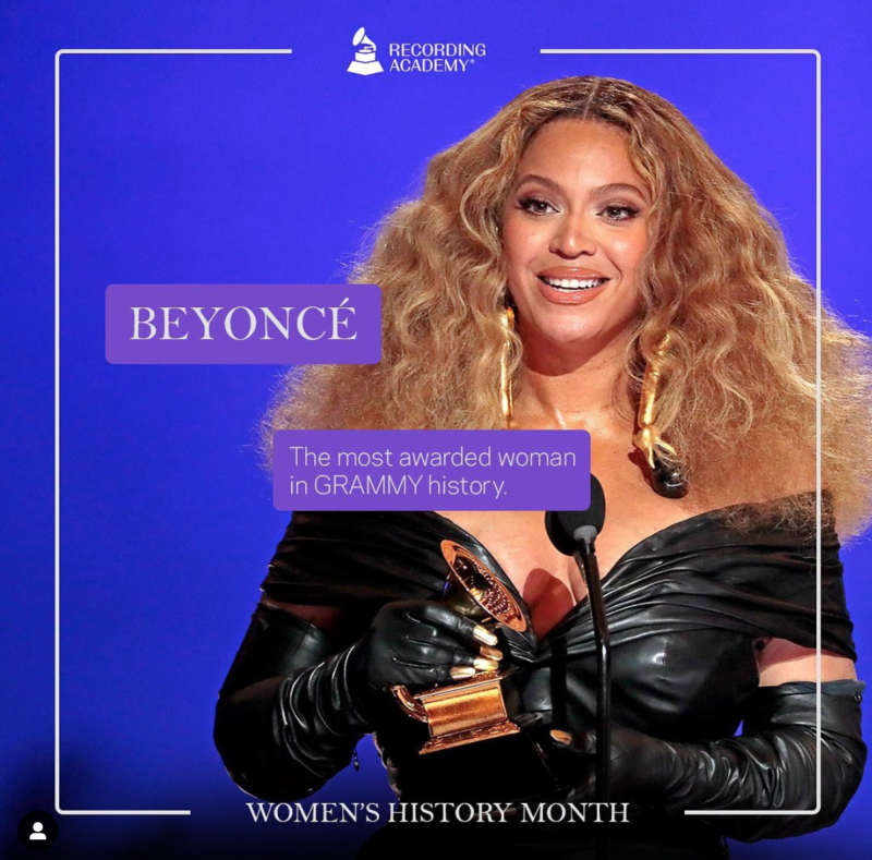 Women’s History Month; Grammy And The Female Artistes That Made History