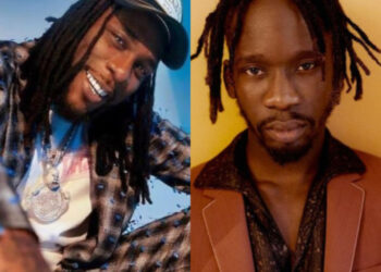 Abeg, Come Carry Me Go Festac- Burna Boy Begs Mr Eazi After He Was Spotted Riding A Commercial Bike 1 FotoJet 88