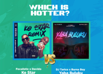 Which is Hotter Focalistic x Davido Ke Star Remix Vs DJ Tarico x Burna Boy Yaba Buluku Remix scaled