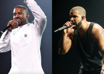 Kanye West and Drake. Credits Dimitrios KambourisGetty Images for Live Nation Ross GilmoreGetty Images