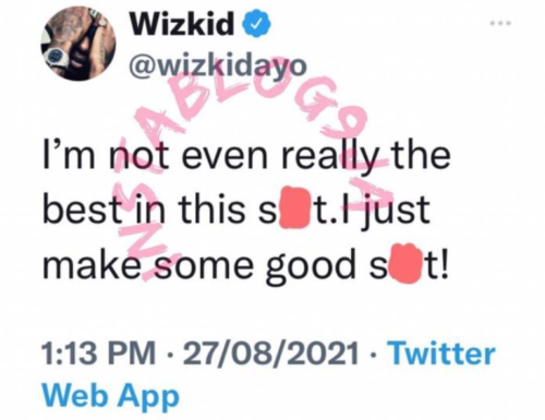 “I Am Not The Best In The Game” – Wizkid 1