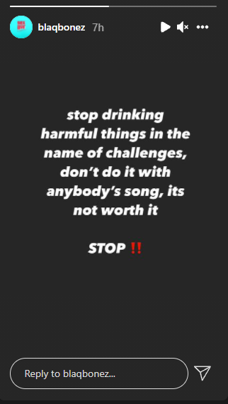 Alcohol Challenge: Blaqbonez Joins Joeboy To Warn Fans Against Drinking Harmful Substance 2