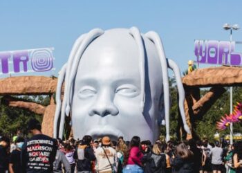 HOUSTON, TEXAS - NOVEMBER 05: General view of atmosphere during the third annual Astroworld Festival at NRG Park on November 05, 2021 in Houston, Texas. (Photo by Rick Kern/Getty Images)