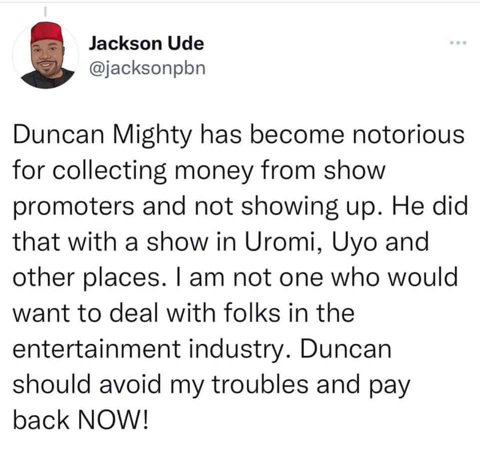 Duncan Mighty Gets Called Out For Faking His Accident And Refusing To Refund A Show Promoter #3.6 Million 2