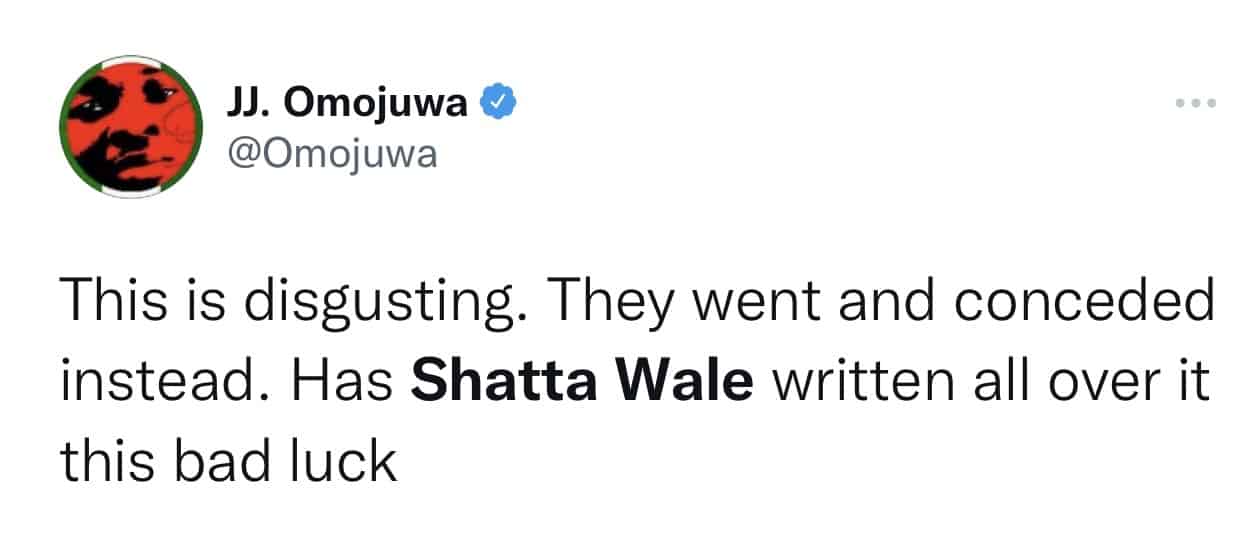 Nigerians Blame Shatta Wale For Ghana’s Poor Performance and Defeat At The AFCON 2021 3