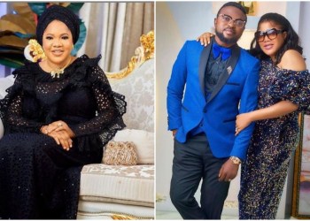 Toyin Abraham and husband