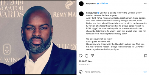 Kanye West Confirms Corey Gamble And Kris Jenner Split 1