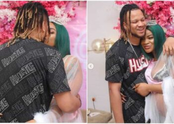 Uche Ogbodo and baby daddy