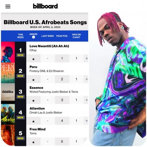 Billboard U.S. Afrobeats Chart