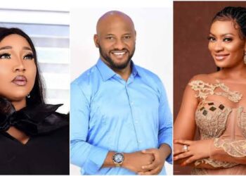 How I Survived Depression When My Husband, Yul Edochie Took A Second Wife - May Edochie Bares It All || See Video 7 L R Second wife Judy Austin Yul Edochie and his first wife May 1
