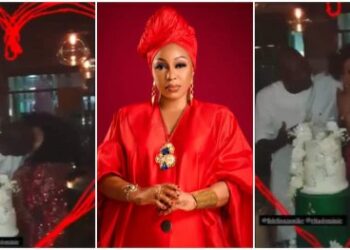 Watch Rita Dominic And Hubby, Fidelis Anosike Kissed Passionately At Her 47th Birthday || See Video 1 e89dc3974e7de96c