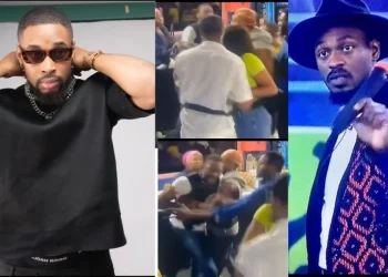 BBNaija Sheggz and Adekunle get into physical fight Video