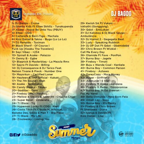 Mixtape DJ Baddo - Post Summer Mix 2 width=500