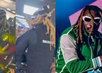 Watch Moment Asake Took To His Heels After Bodyguards Gun Got Stolen During Concert