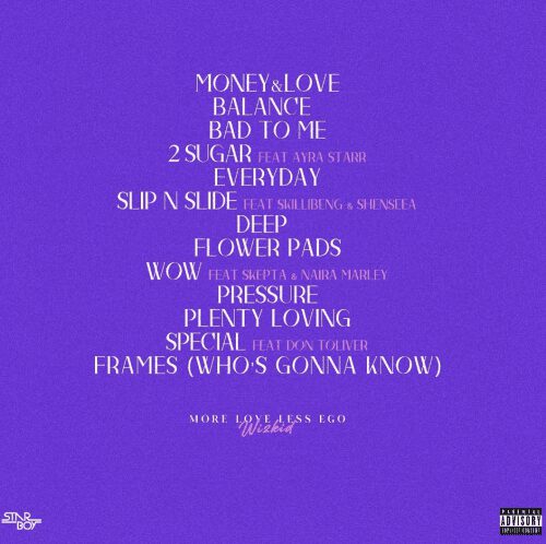 Wizkid - More Love, Less Ego Album 2 Wizkid