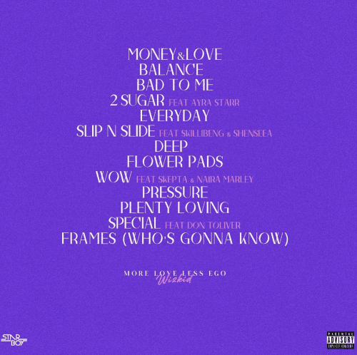 Wizkid More Love Less Ego Album Tracklist