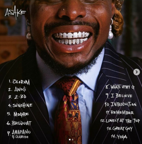 Asake Work Of Art album tracklist