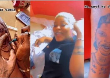 lady tattoo seyi vibez