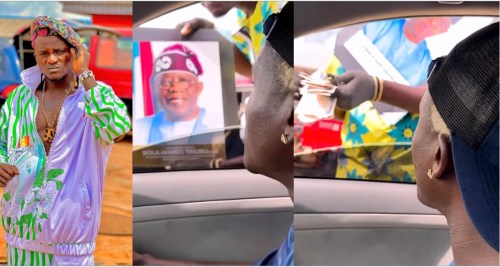 “My president and governor” – Portable BuysTinubu’s Portrait to Show He’s a Loyal Citizen (Video)