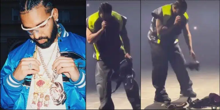 VIDEO: Ladies Throw their Bras on Drake during Performance, Begs for Mercy