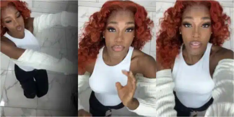 “Na Lie, She No Get Nyash” – Nigerians Mock Paul Okoye’s Girlfriend For Joining Ceiling Twerking Challenge