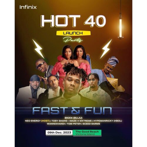 Attend Infinix’s #Hot40LaunchParty for FREE on Dec 9th for an epic night with BNXN, Wanni X Handi, and more!