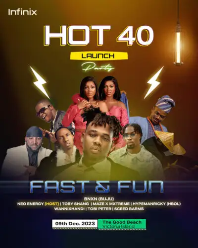 Infinix Nigeria Wows X-Fans with Unforgettable HOT 40 Launch Party