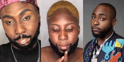 Davido Lookalike? Lady’s Makeup Skills Stuns Fans, Goes Viral!