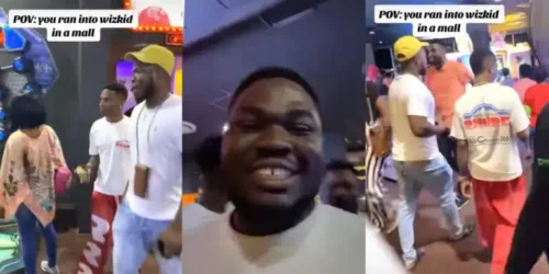 Viral Moment: Fan Meets Wizkid in a Mall, Social Media Buzzes