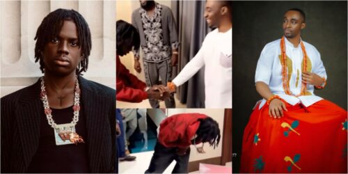 Rema Bows to Benin Prince: Netizens Hail Act of Respect!