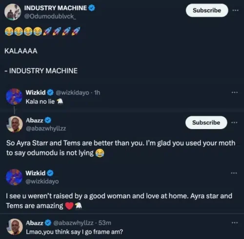 Wizkid Replies Troll Insulting Tems and Ayra Starr 2 gugkhcjygh.jpg