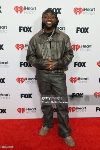 Davido at 2025 iHeartRadio Music Awards